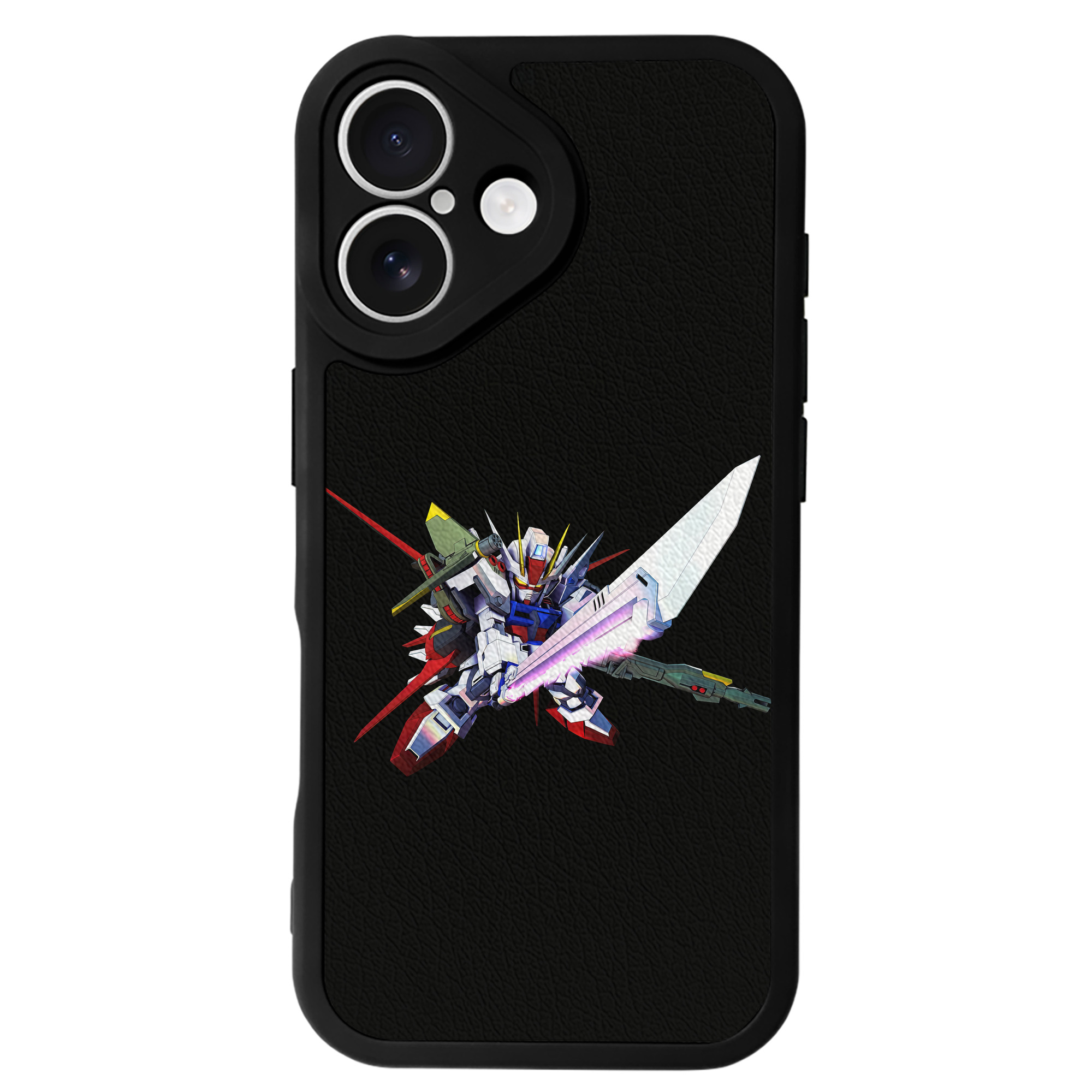 （画像用） 機動戦士ガンダム Mobile Suit Gundam 【iPhone 16シリーズ対応】シリコンスマホケース（レザー調） 材質：シリコン
